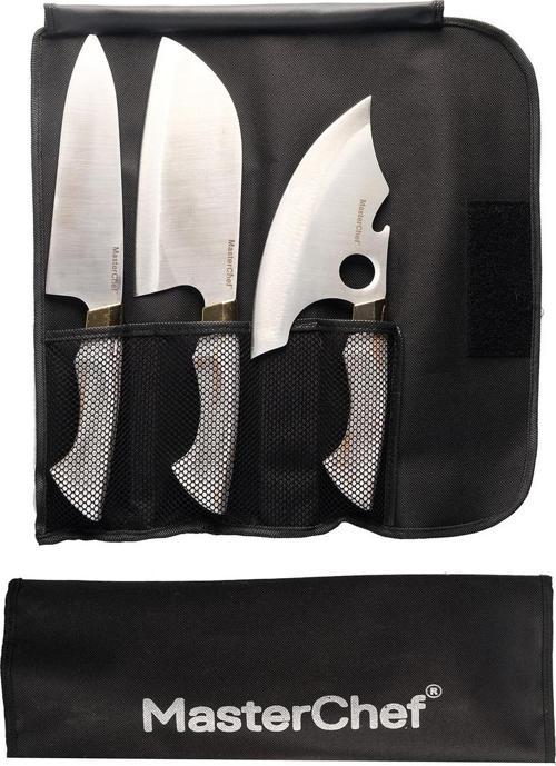 Masterchef Çantalı 3’lü Şef Kemik Rengi Set - 3mm Çelik