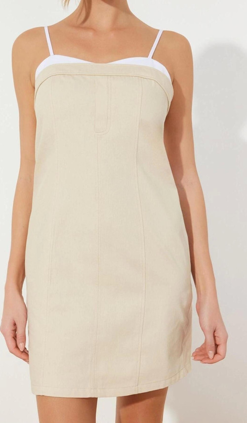 Moda Fit Mezuniyet Balo Simli Örme Örme Degaje Yaka Askılı Kol Bodycone Midi Boy Elbise