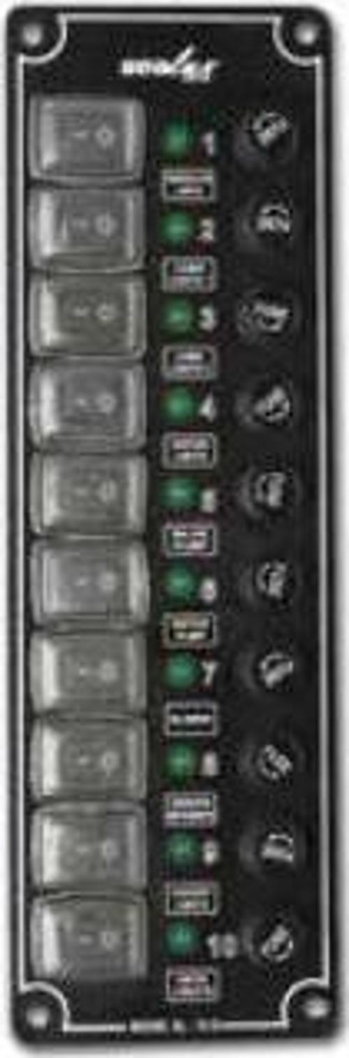 10 Anahtarlı İzoleli Dikey Swıtch Panel