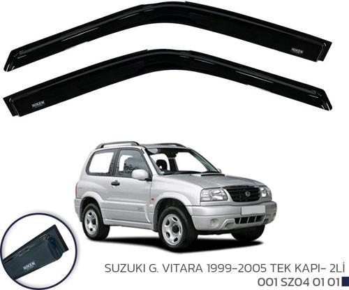 Suzuki Vitara tek kapı Cam Rüzgarlığı 2'li 1999-2005 Niken (Kromsuz model)