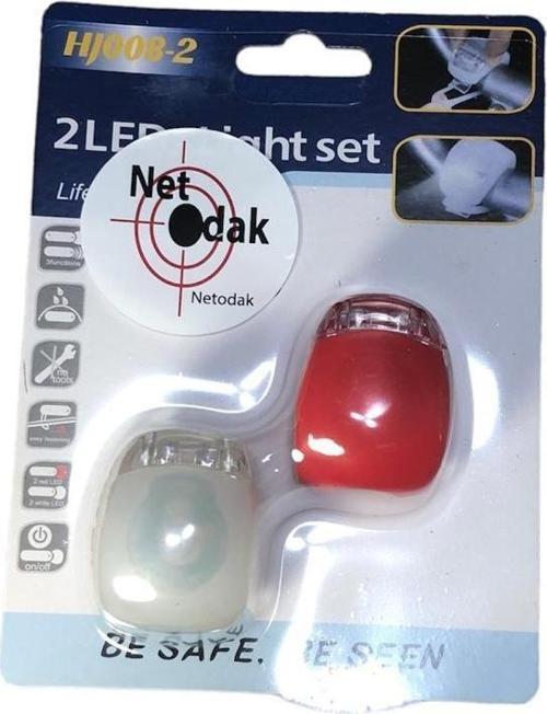 Bisiklet Işığı Bisiklet Lambası Silikonlu Su Geçirmez 3 Modlu (Piller Dahil)