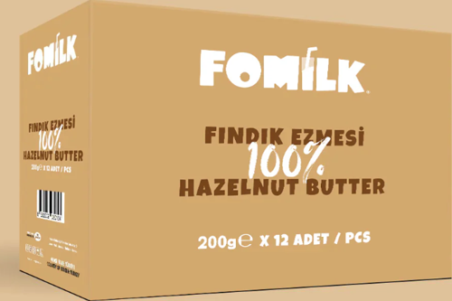 %100 Fındık Ezmesi / Hazelnut Butter 200g x 12 Adet