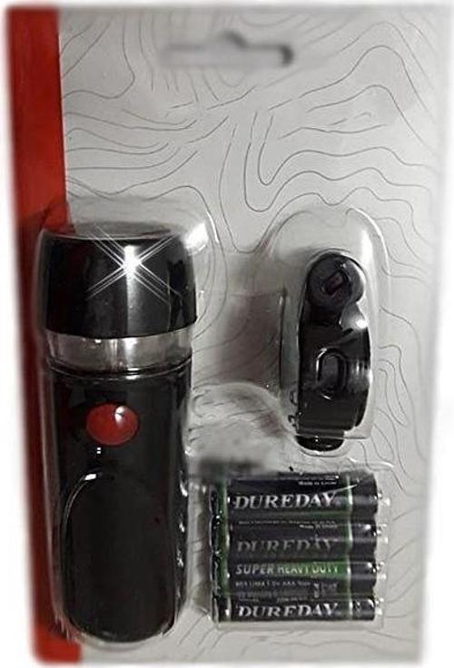 Led Bisiklet Lambası Feneri Ön Far Beyaz Renkli 3 Mod Pilli