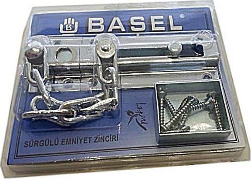 Sürgülü Emniyet Kapı Zinciri (Saten) Çelik Kapı Zinciri