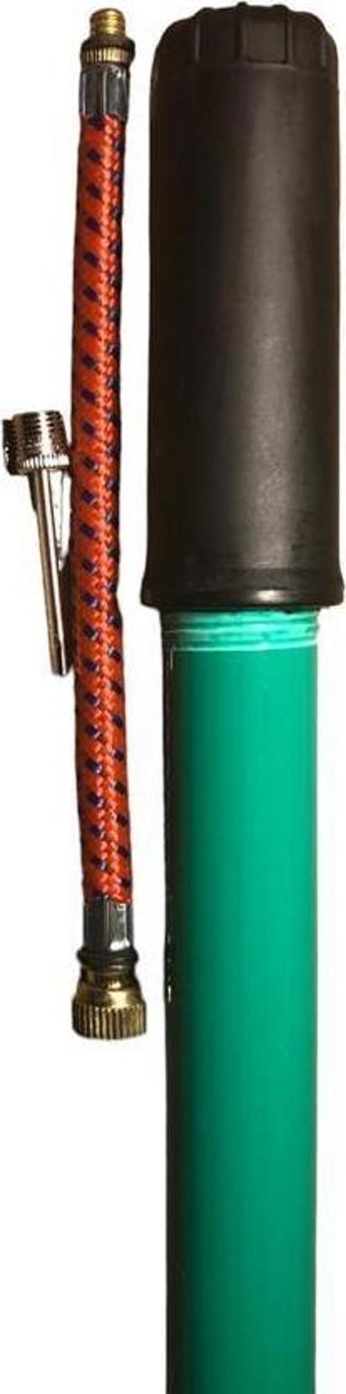 Top Pompası Bisiklet Pompası  Taşınabilir İnce El Pompası 40 cm Metal Yeşil Pompa