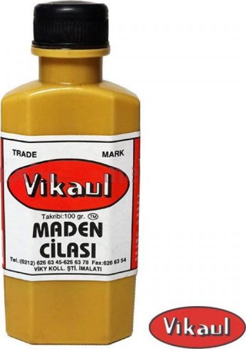 Vikaul Metal Parlatıcı - Maden Cilası, Kavil 100 gr - 12 Adet