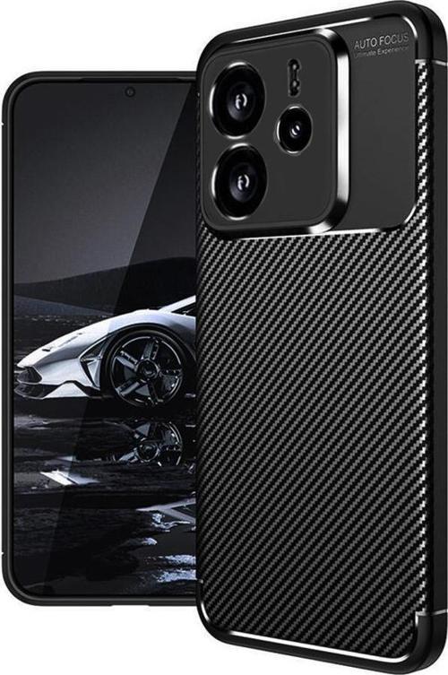 Xiaomi Redmi Note 14 4G Kılıf Focus Carbon Silikon Kapak