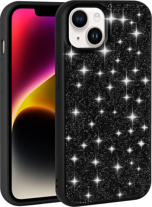 Apple iPhone 13 Kılıf Kamera Korumalı Parlak Taşlı Tasarım Zore Pırlanta Kapak