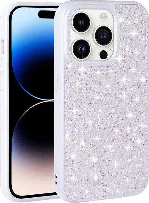 Apple iPhone 14 Pro Kılıf Kamera Korumalı Parlak Taşlı Tasarım Zore Pırlanta Kapak
