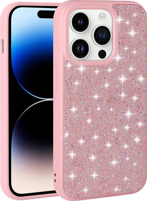 Apple iPhone 15 Pro Max Kılıf Kamera Korumalı Parlak Taşlı Tasarım Zore Pırlanta Kapak