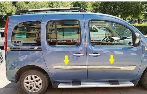 Renault Kangoo Uyumlu 2 Yan Kapı Çıtası -2008 Paslanmaz Çelik Parça