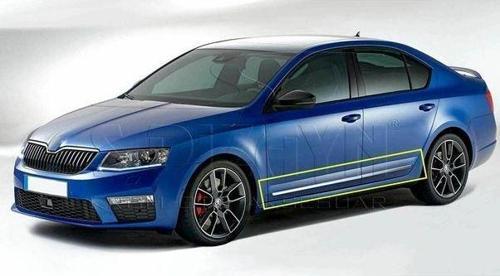 Skoda Octavia Uyumlu A7 Yan Kapı Çıtası -2015 Paslanmaz Çelik Parça