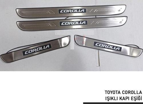 Toyota Corolla Uyumlu -2014 Işıklı Kapı Eşiği Parça