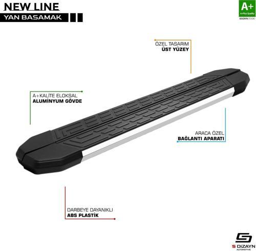 Dacia Sandero Uyumlu 3 Stepway Newline Krom Yan Basamak 183 Cm 2020 Üzeri Parça