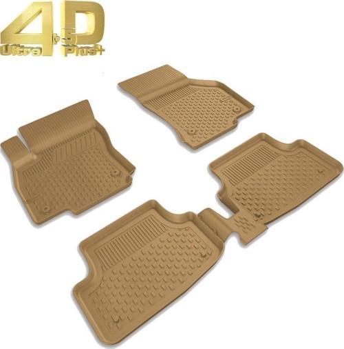 Sahler Kia Uyumlu Sportage 2016-2021 Bej Renk 4.5D Araca Özel Paspas Seti Parça