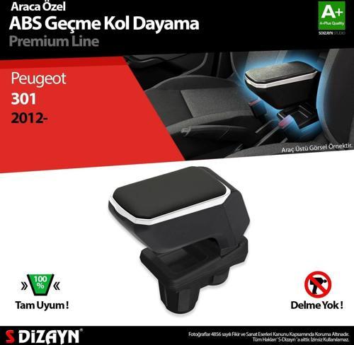 Peugeot 301 Uyumlu Kol Dayama Kolçak Geçmeli ABS Gri 2012 Üzeri Parça