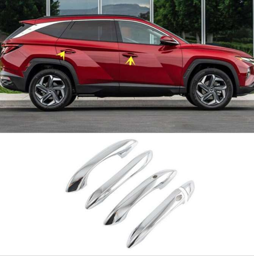 Hyundai Tucson Uyumlu 2021 Sonrası Kapı Kolu (Sensörlü) ABS Krom Parça