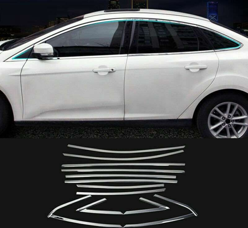 Ford Focus Uyumlu Sedan 2011 2018 Cam Çıtası Krom Parça