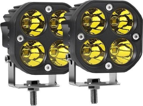 Off-road sis lambası 4 led 12-32V 40W -set Sarı / LASS284-1