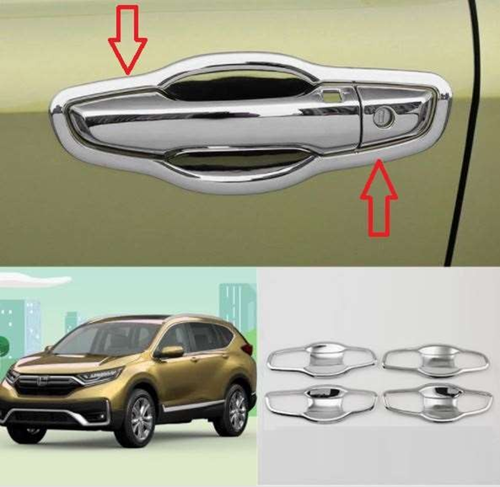 Honda Cr-V Uyumlu 2018 Sonrası Dış Kapı Kolu İç Kaplama ABS Krom Parça