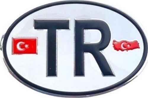 Arma oval TR Türkiye 125x85 mm armalı bayraklı / YACIY181