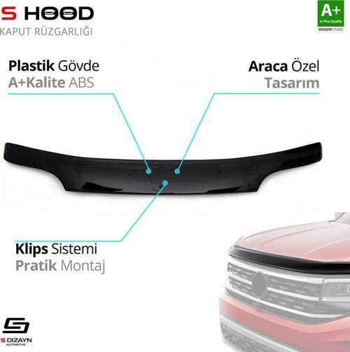 S-Dizayn Ford Uyumlu Transit ABS Plastik Kaput Rüzgarlığı Dar Model 1993-2002 A+Kalite Parça