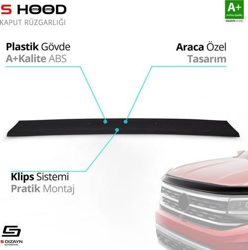 S-Dizayn Iveco Uyumlu Daily ABS Plastik Kaput Rüzgarlığı 2011-2014 A+Kalite Parça