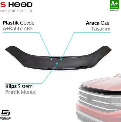 S-Dizayn Iveco Uyumlu Daily ABS Plastik Kaput Rüzgarlığı 2014 Üzeri A+Kalite Parça