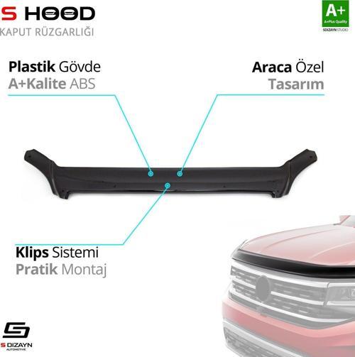 yumlu Sprinter ABS Plastik Kaput Rüzgarlığı 2006-2014 A+Kalite Parça