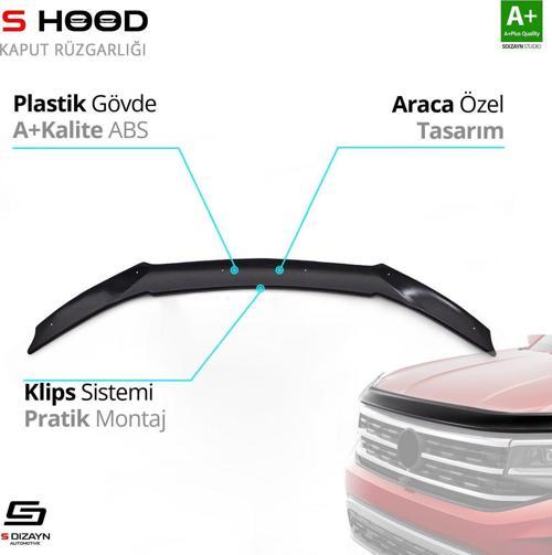 S-Dizayn Mercedes Uyumlu Sprinter ABS Plastik Kaput Rüzgarlığı 2019 Üzeri A+Kalite Parça
