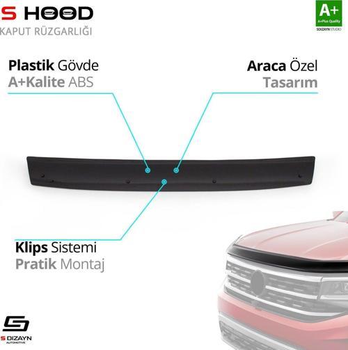 S-Dizayn Nissan Uyumlu Primaster ABS Plastik Kaput Rüzgarlığı 2001-2014 A+Kalite Parça