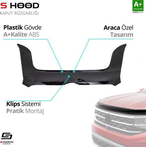 S-Dizayn Opel Uyumlu Combo ABS Plastik Kaput Rüzgarlığı 2011-2017 A+Kalite Parça