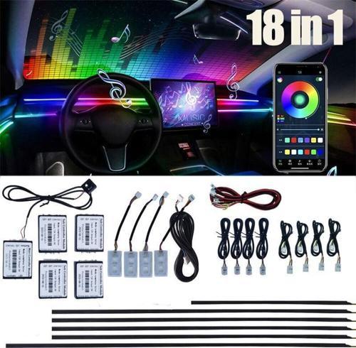 Ambiyans rgb 64 renk aydınlatma set 12v / LAAM435