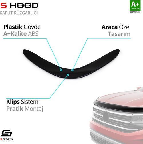 S-Dizayn Toyota Uyumlu Ch-R ABS Plastik Kaput Rüzgarlığı 2016 Üzeri A+Kalite Parça