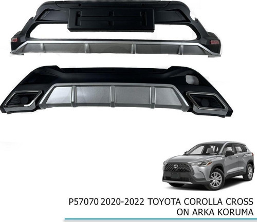 Toyota Corolla Uyumlu Cross Ön Arka Difüzör 2020-2022 Parça