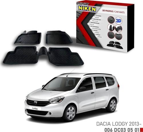 Dacia Lodgy -2013 için Uyumlu 3D Paspas