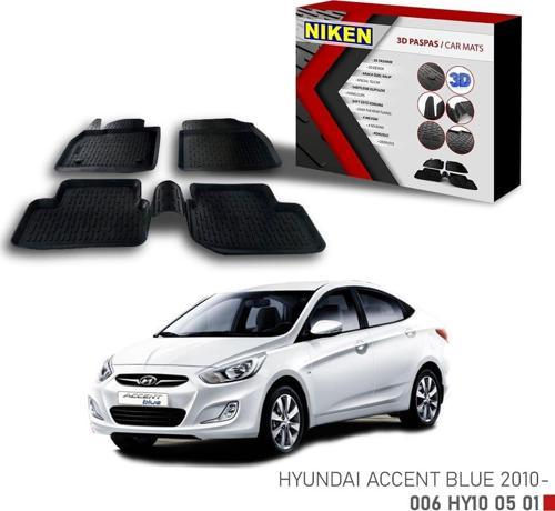 Hyundai Accent Blue için Uyumlu -2010 3D Paspas