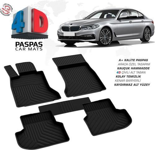 Bmw 5 Serisi G30 4D Araca Özel Havuzlu Kauçuk Paspas 2017 Üzeri