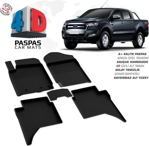 Ford Ranger 4D Araca Özel Havuzlu Kauçuk Paspas 2015 Üzeri