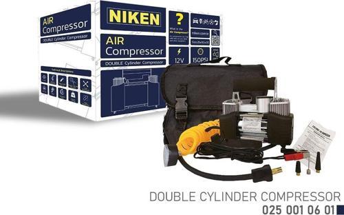 Niken Hava Kompresörü Metal Çift Silindir 150 Psı