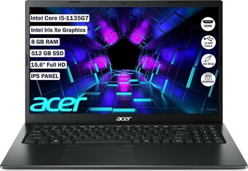 Extensa EX215-54 İntel Core i5 1135G7 8 GB 512 GB SSD Freedos 15.6" FHD Taşınabilir Bilgisayar NX.EGJEY.005