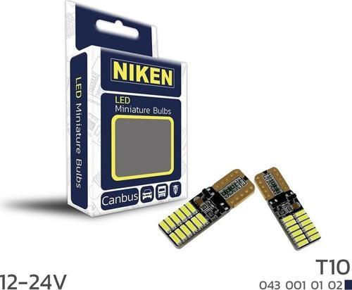 Niken Led Ampul T10 Canbus Park Ledi 24 Ledli 12-24V