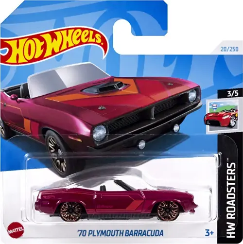 Hot Wheels 70 Plymouth Barracuda Tekli Araba HTC95