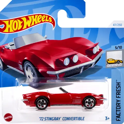 Hot Wheels Tekli Arabalar 72 Stingray Convertible HTD09