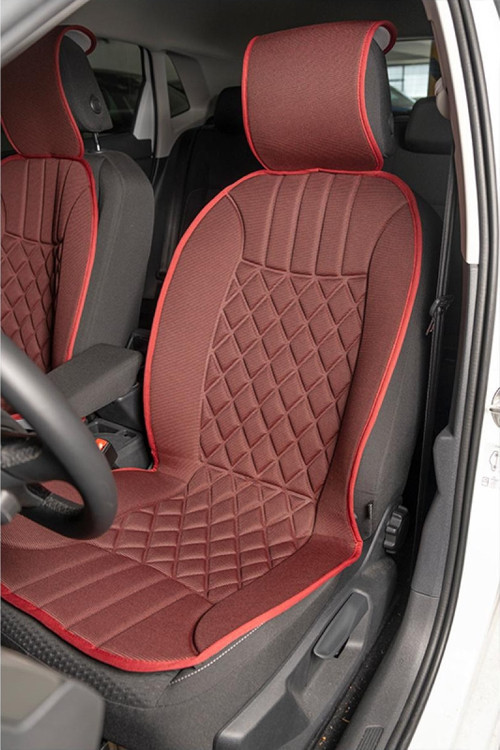 Mercedes CLC Lüx Oto Koltuk Minderi Ön 2'li Set Elegance Serisi KIRMIZI