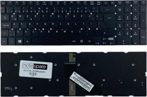 Acer TravelMate P455-MG-54204G50Makk Uyumlu Notebook Işıklı Klavye Siyah TR
