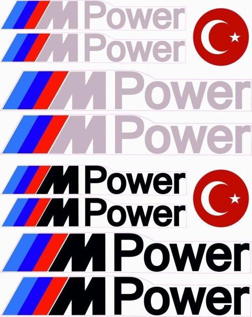 MPower A4 Sticker Seti 8 Parça