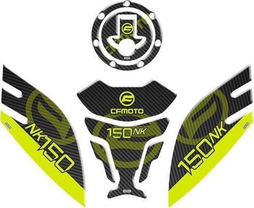 CF MOTO 150NK 2016-2023 Uyumlu Tank Pad Sarı