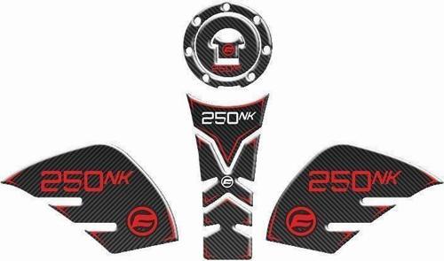 CF MOTO 250NK 2018-2022 Uyumlu Tank Pad Kırmızı