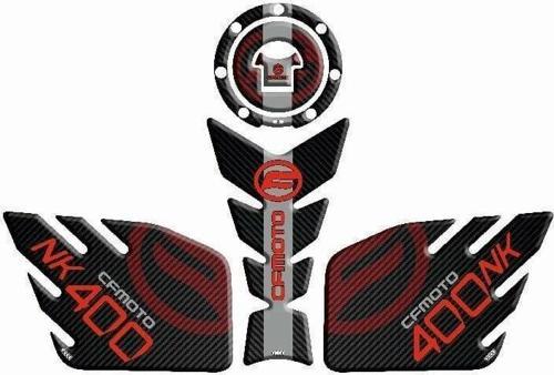 CF MOTO 400NK 2017-2022 Uyumlu Tank Pad Kırmızı